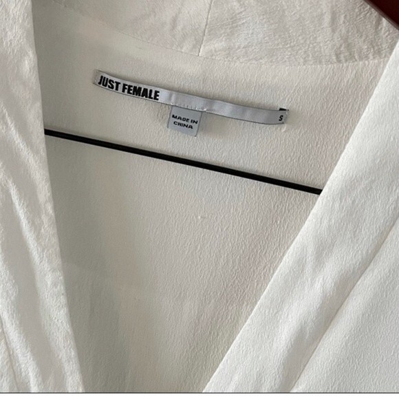 Just Female | Lola Drop Waist Mini Dress White XS - Picture 11 of 13